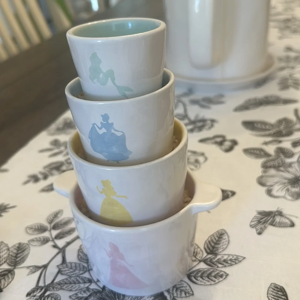 RAE DUNN By Magenta  Disney Princess Set of 4 Measurement Cups